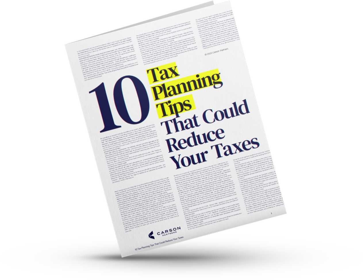 10 Tax Planning Tips That Could Reduce Your Taxes